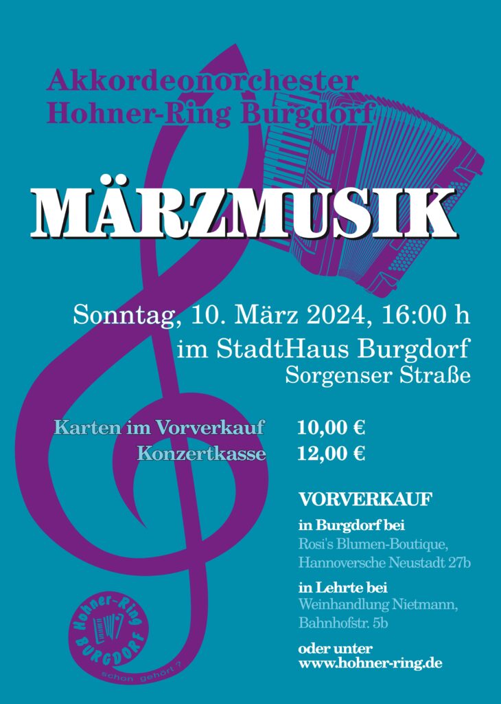 Konzertplakat Märzmusik 2024
10.03.2024 um 16 Uhr
